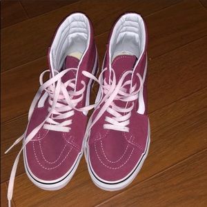BRAND NEW dark magenta vans
